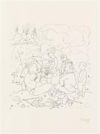 GEORGE GROSZ Group of 4 prints from Ecce Homo.